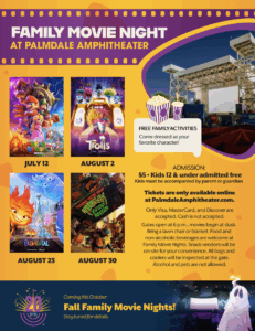 Palmdale Amphitheater Movie Nights Flyer